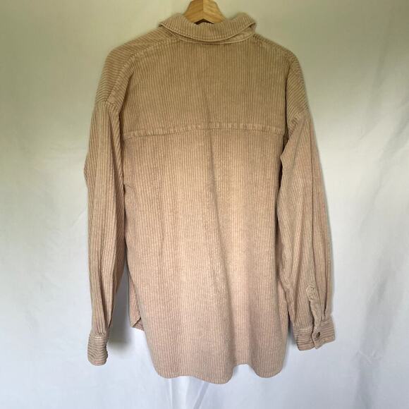 Urban Outfitters BDG pink corduroy jacket women's size XL pockets button down - Picture 7 of 7